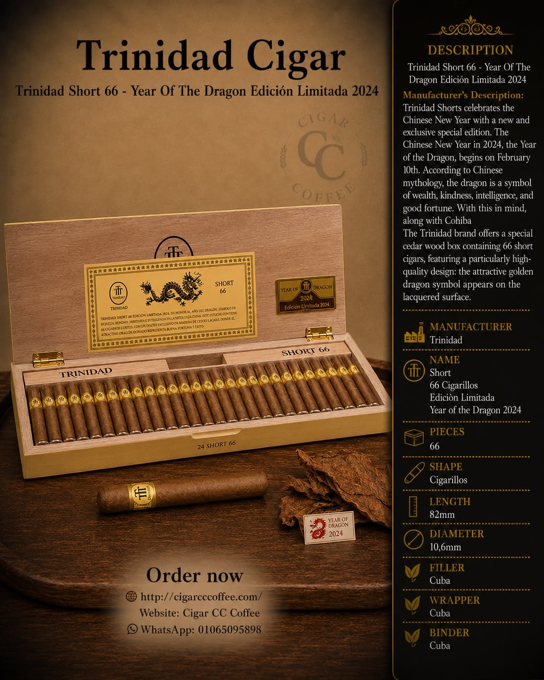 Trinidad Short 66 - Year Of The Dragon Edición Limitada 2024