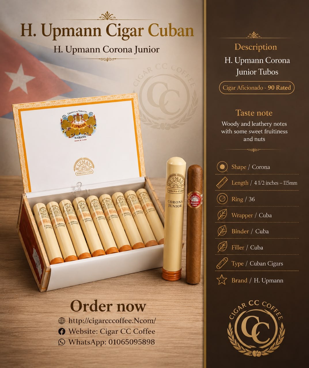 H.Upmann Corona Junior Tubos