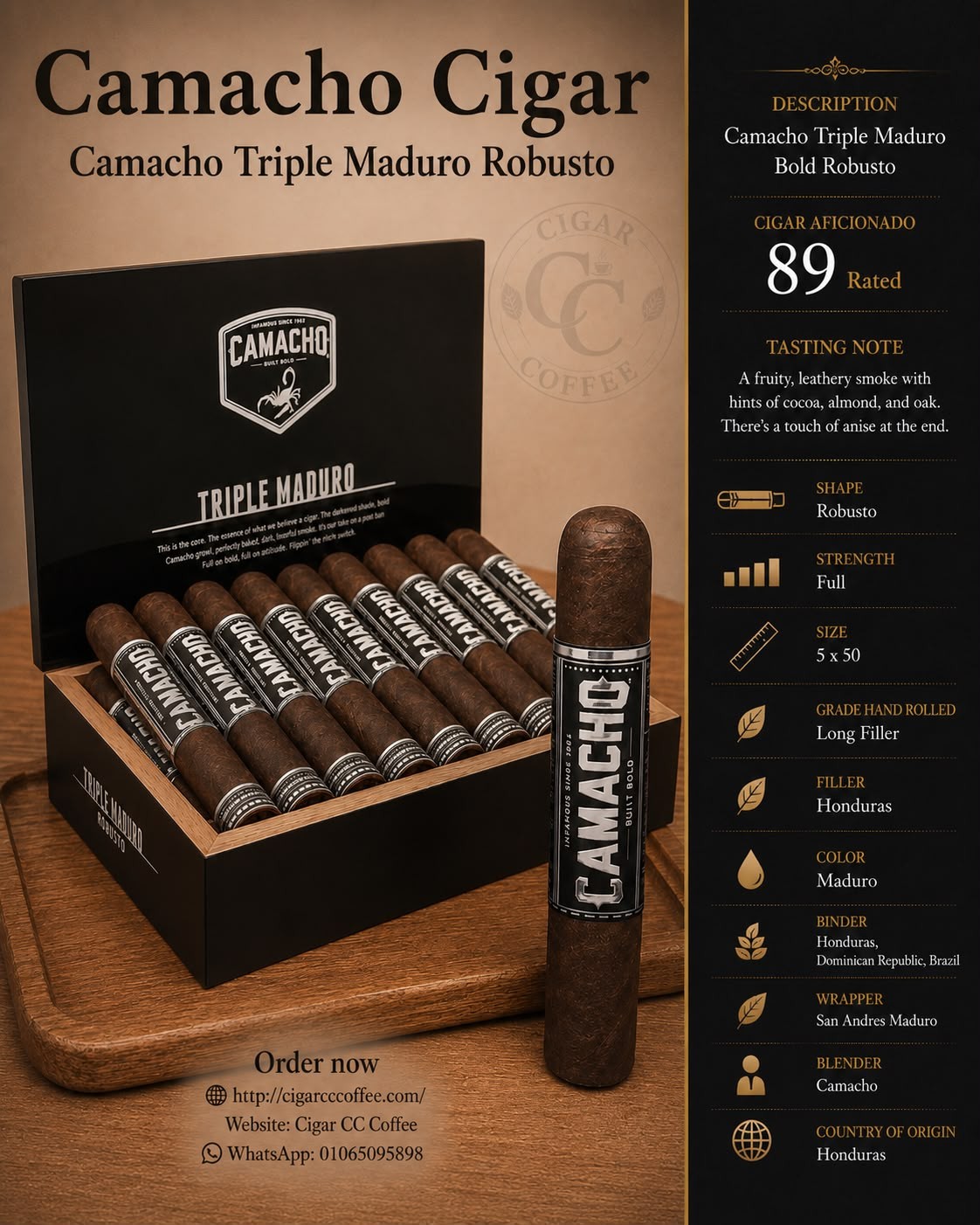 Camacho Triple Maduro Robusto