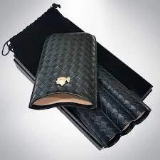 LUBINSKI New Cedar Wood Case Brown Cowhide