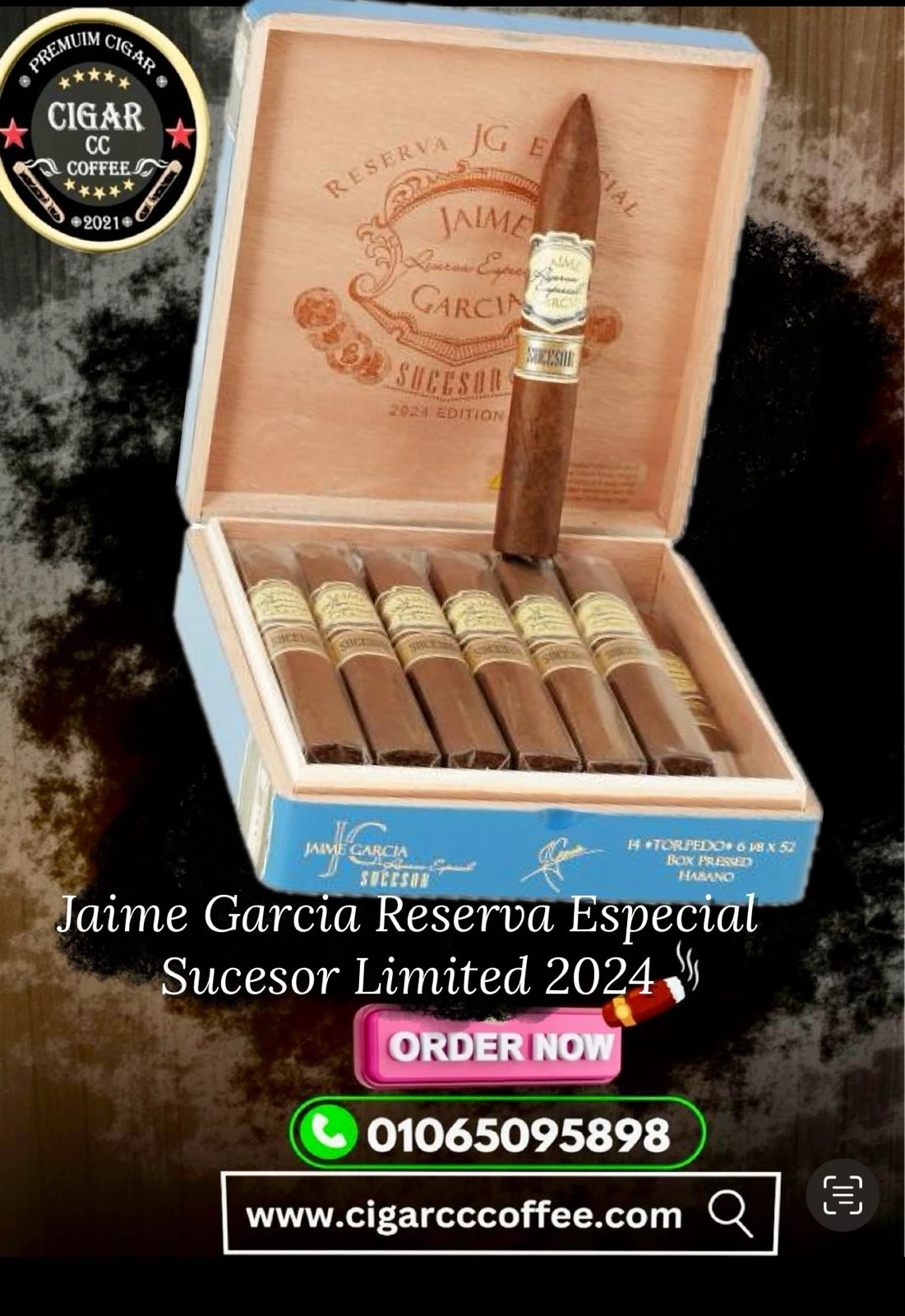 Jaime Garcia Reserva Especial Sucesor LE 2024 Torpedo 6"1/8 * 52