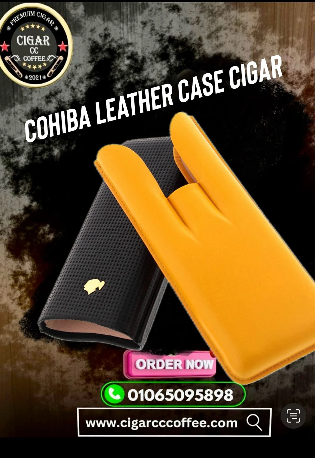 Cohiba leather case cigar