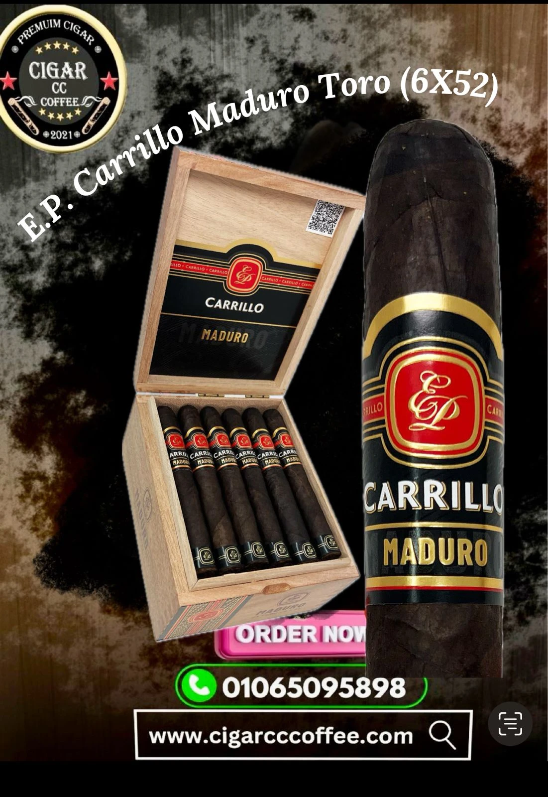 E.P. Carrillo Maduro Toro (6x52)
