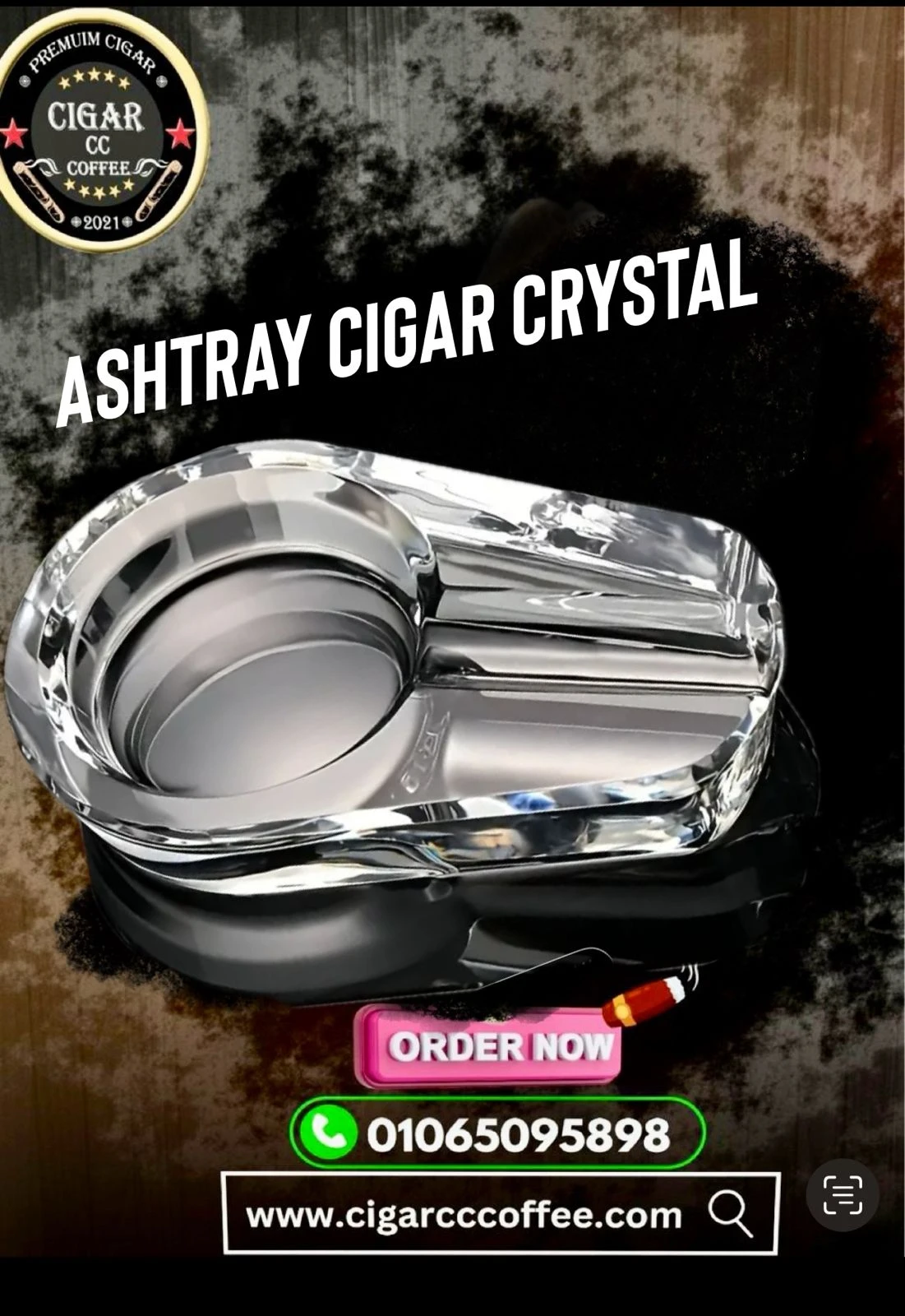 Ashtray Cigar Crystal