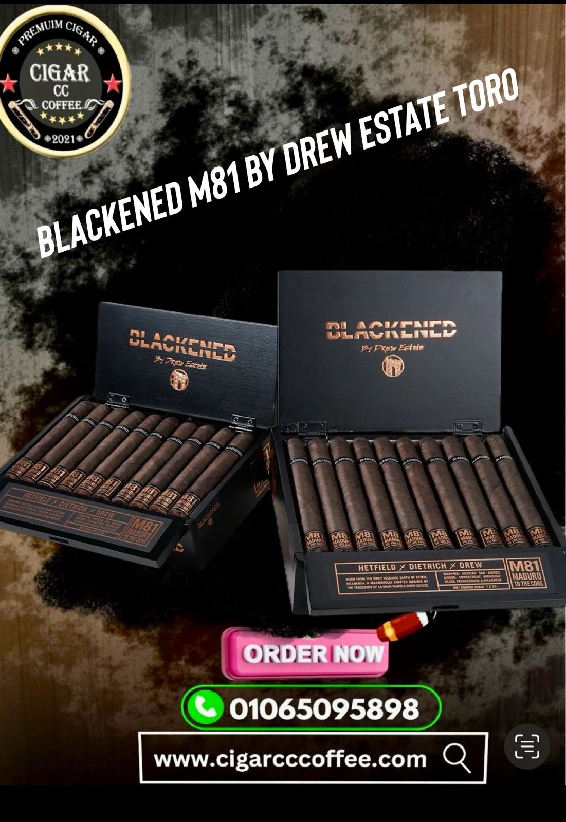 Blackened M81 by Drew Estate Toro