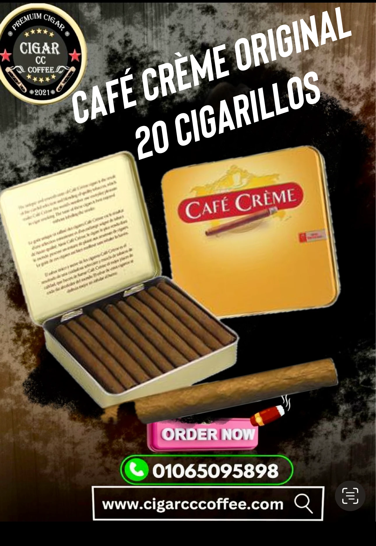 CAFÉ CRÈME ORIGINAL 20  CIGARILLOS