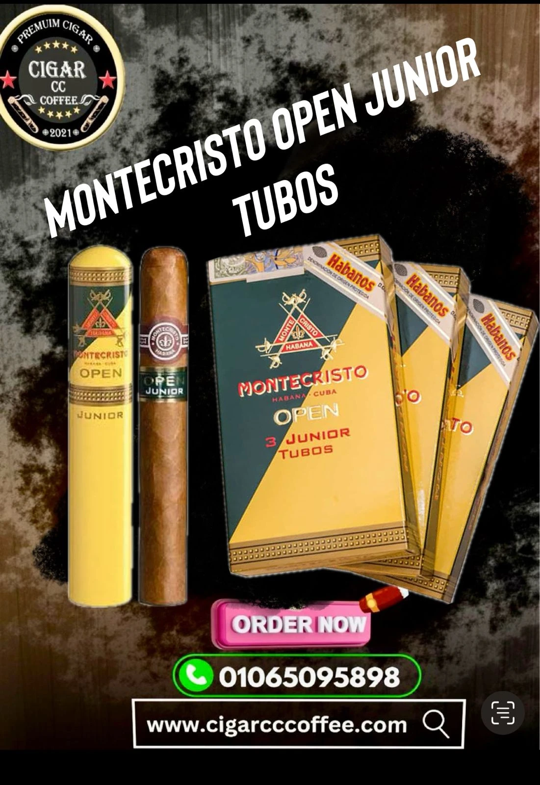 Montecristo Open Junior Tubos