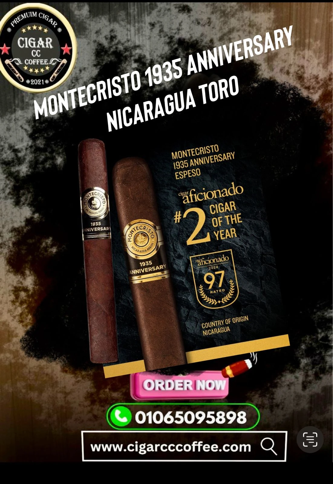 Montecristo 1935 Anniversary Nicaragua Toro