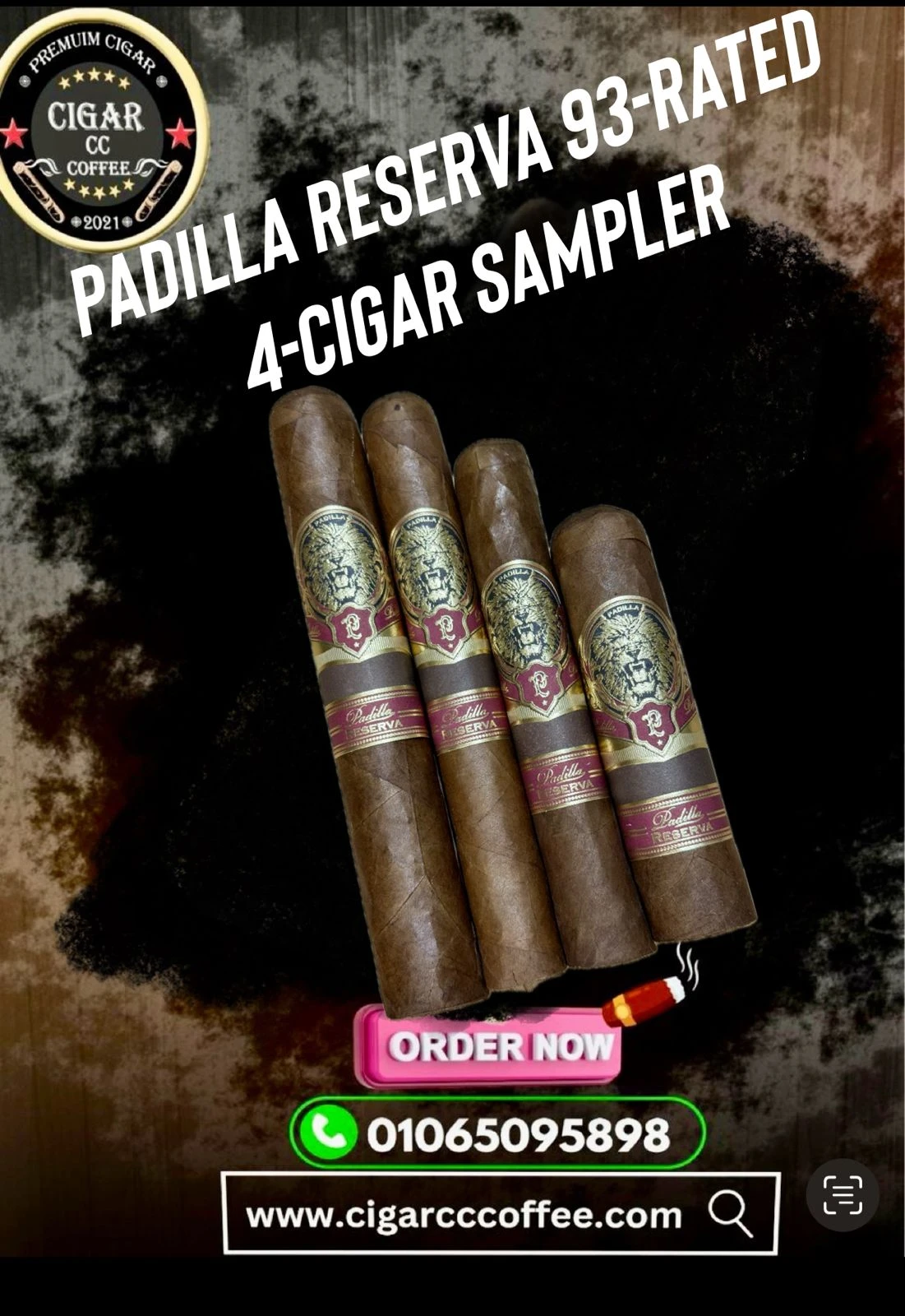 Padilla Reserva 93-Rated  4-Cigar Sampler