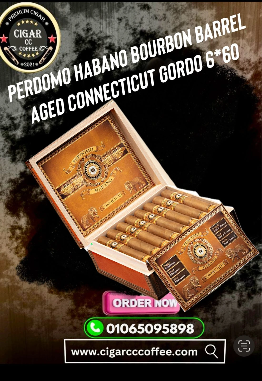 Perdomo Habano Bourbon Barrel Aged Connecticut Gordo
