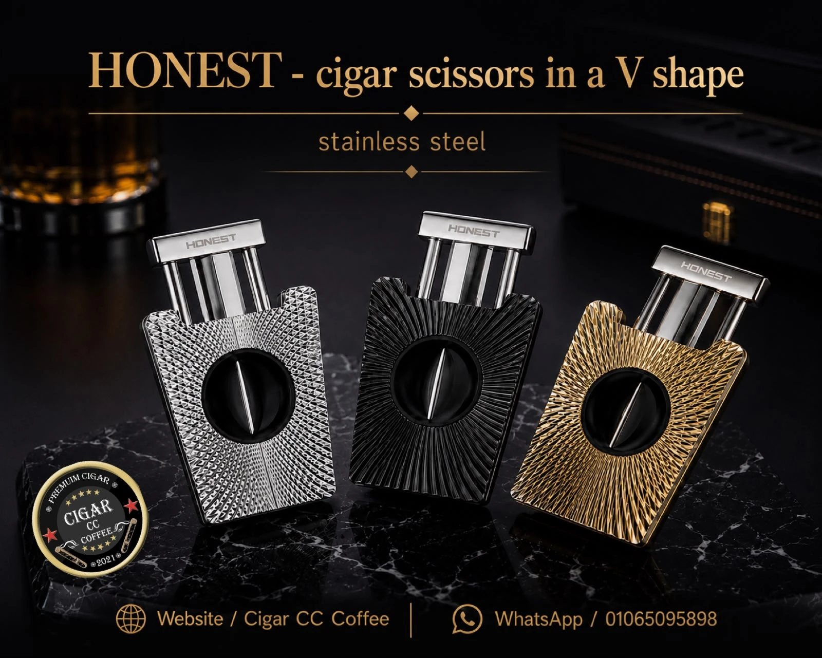 Honest V-Cut Cigar Cutter