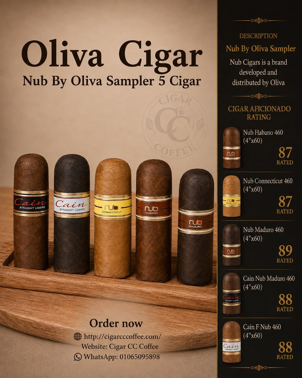 Nub By Oliva Sampler 5 Cigar