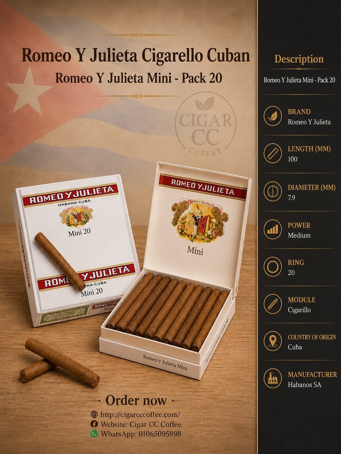 Romeo Y Julieta Mini - Pack 20