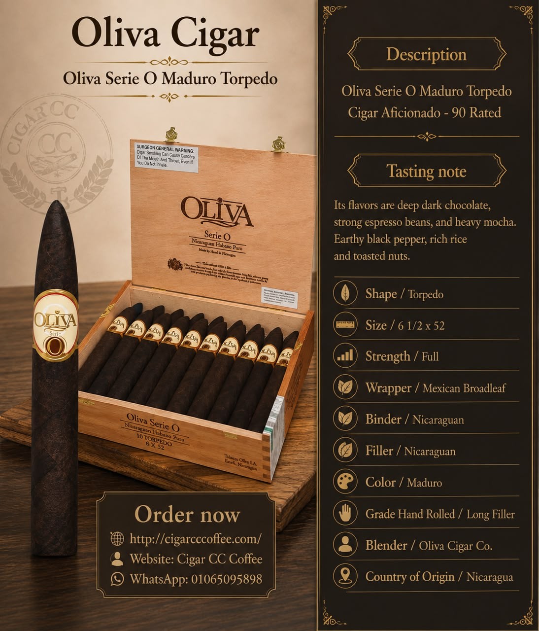 Oliva Serie O Maduro Torpedo