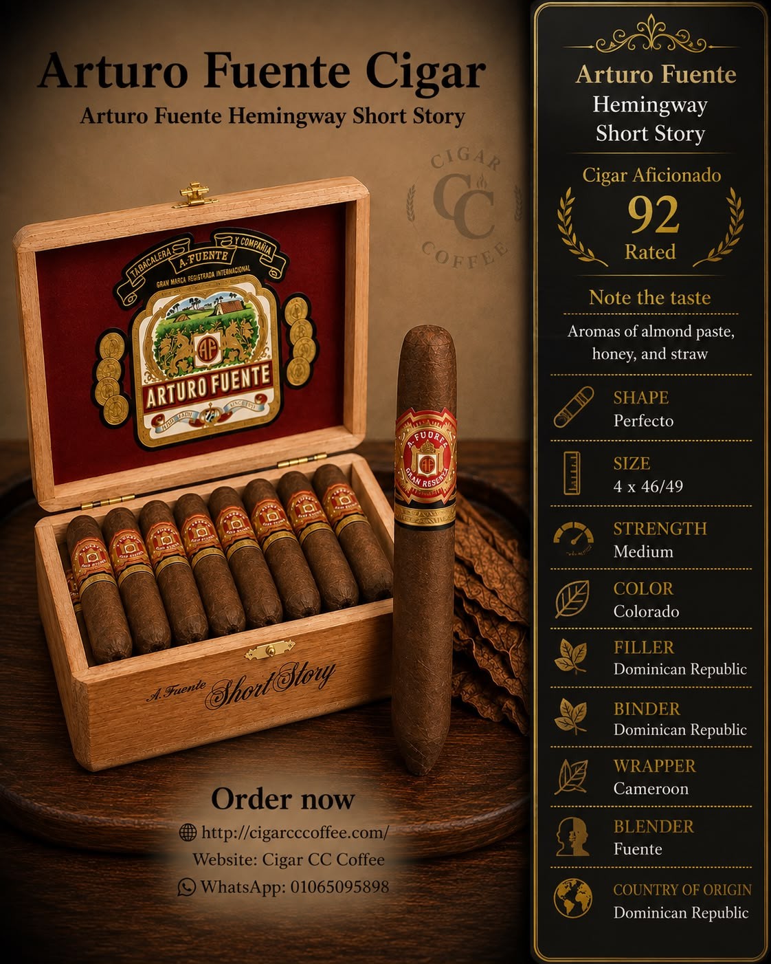 Arturo Fuente Hemingway Short Story