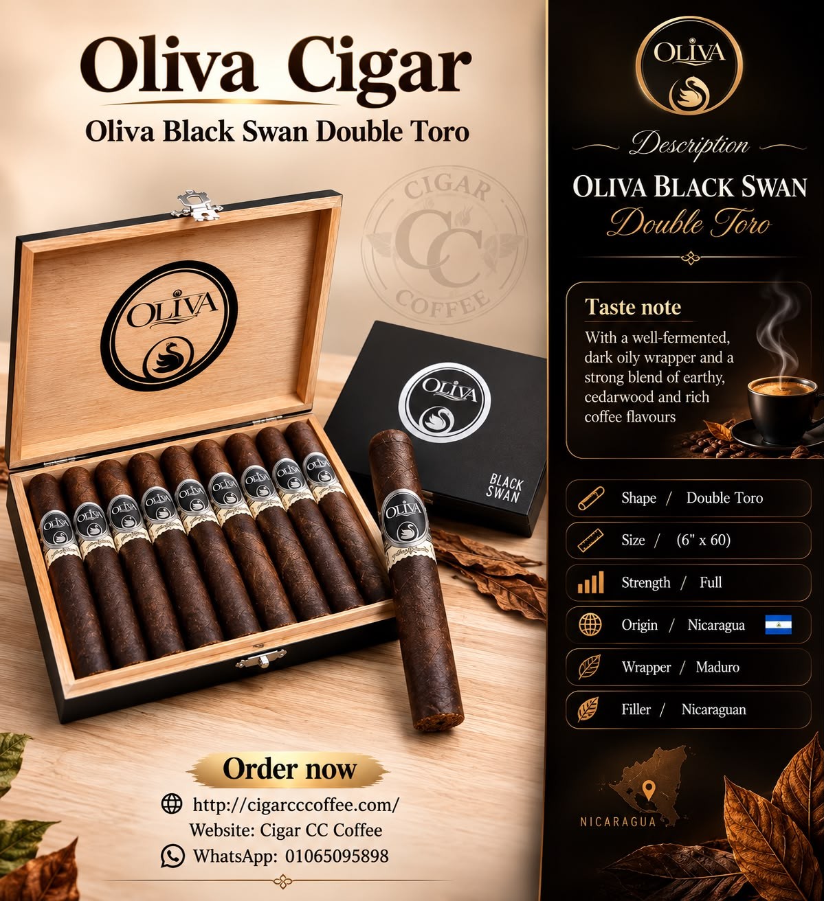 Oliva Black Swan Double Toro
