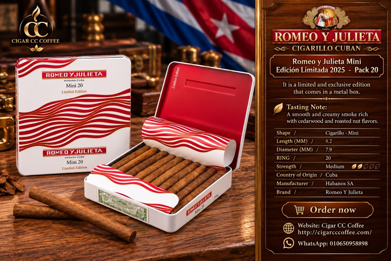 Romeo y Julieta Mini Edición Limitada 2025  - Pack 20