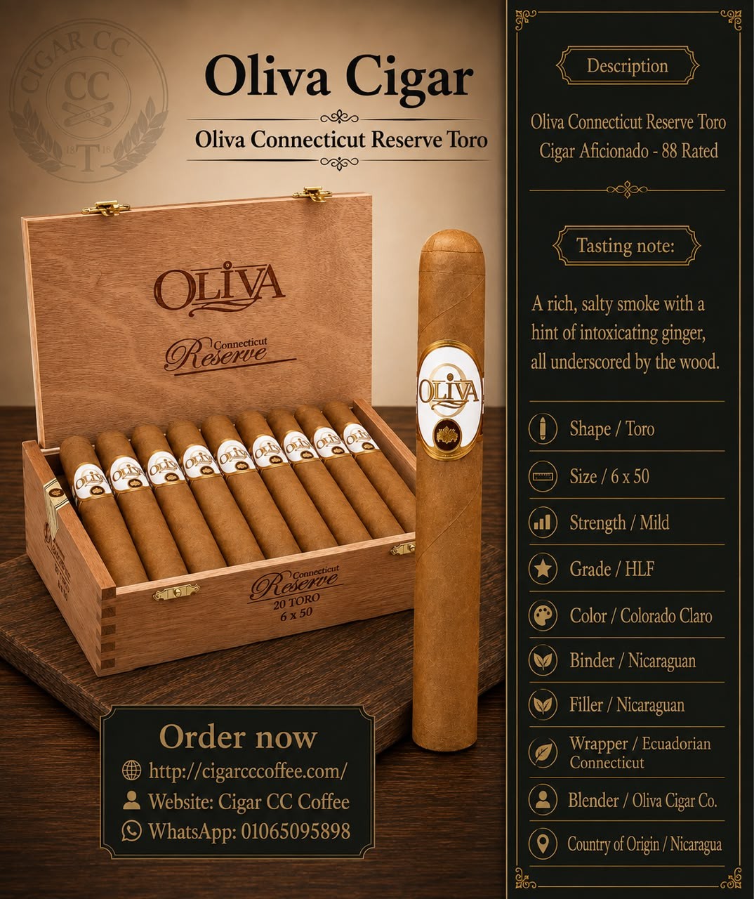 Oliva Connecticut Reserve Toro