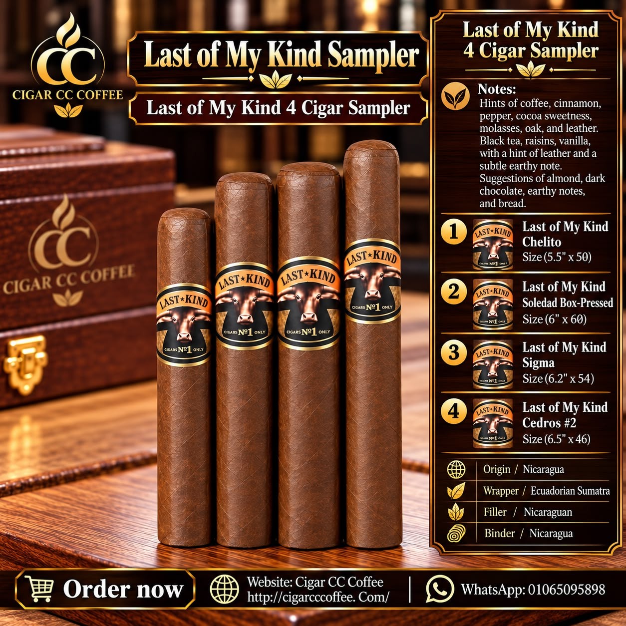Last of My Kind 4 Cigar Sampler