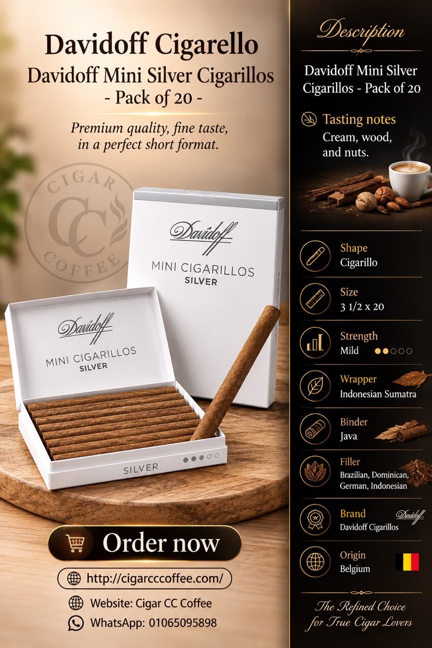 Davidoff Mini Silver Cigarillos - Pack of 20