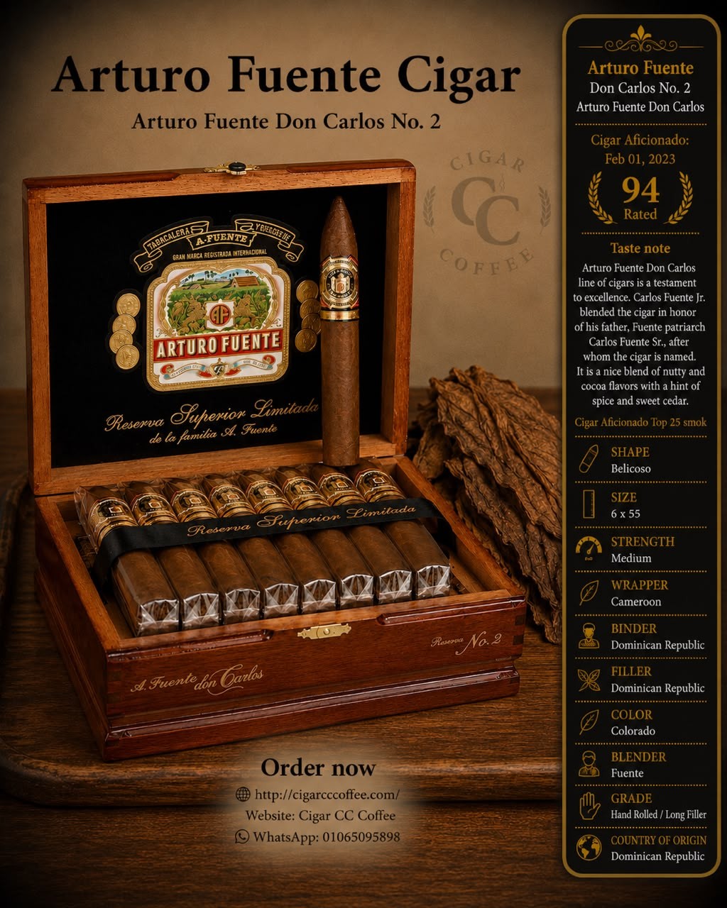 Arturo Fuente Don Carlos No. 2