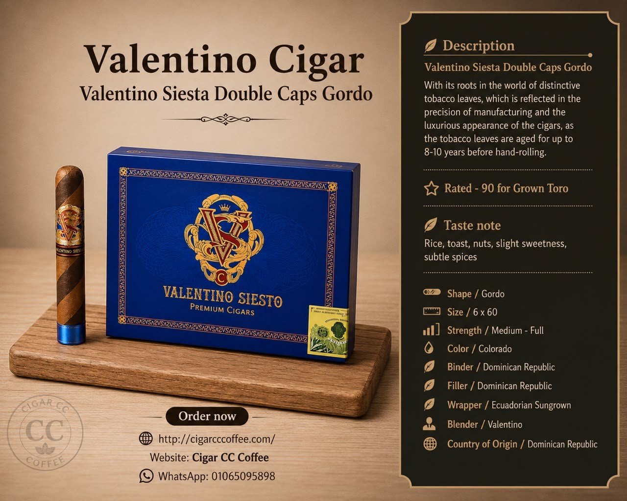 Valentino Siesta Double Caps Gordo