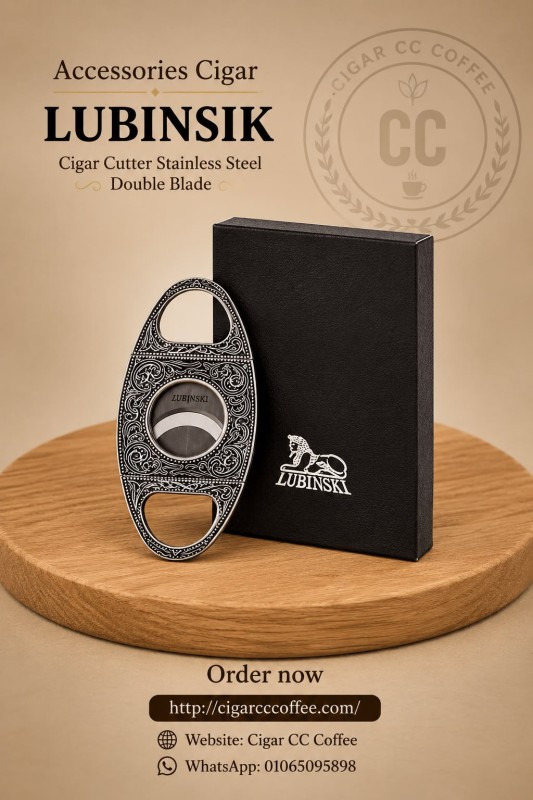 LUBINSIK Cigar Cutter Stainless Steel Double Blade