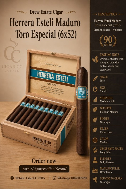 Herrera Esteli Maduro Toro Especial 6*52