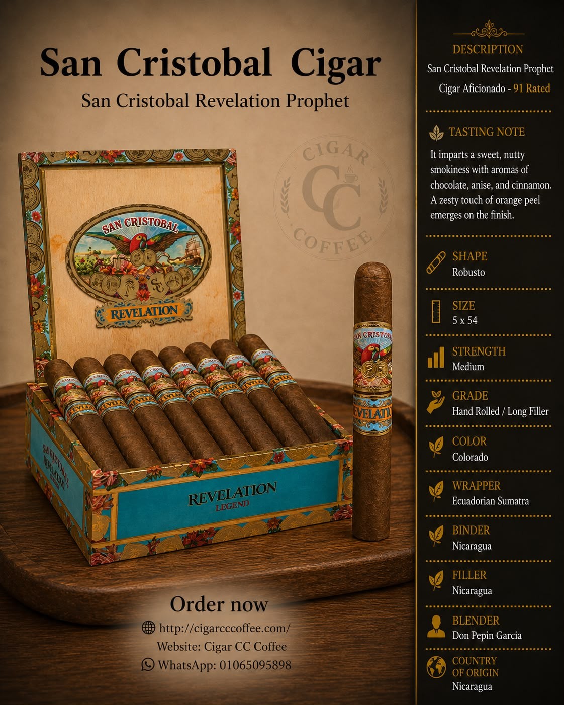 San Cristobal Revelation Prophet 5 x 54