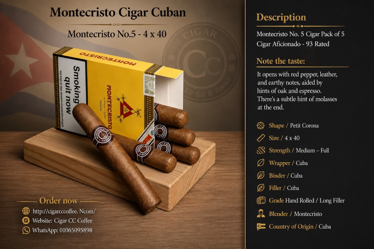 Montecristo No.5 - 4 x 40