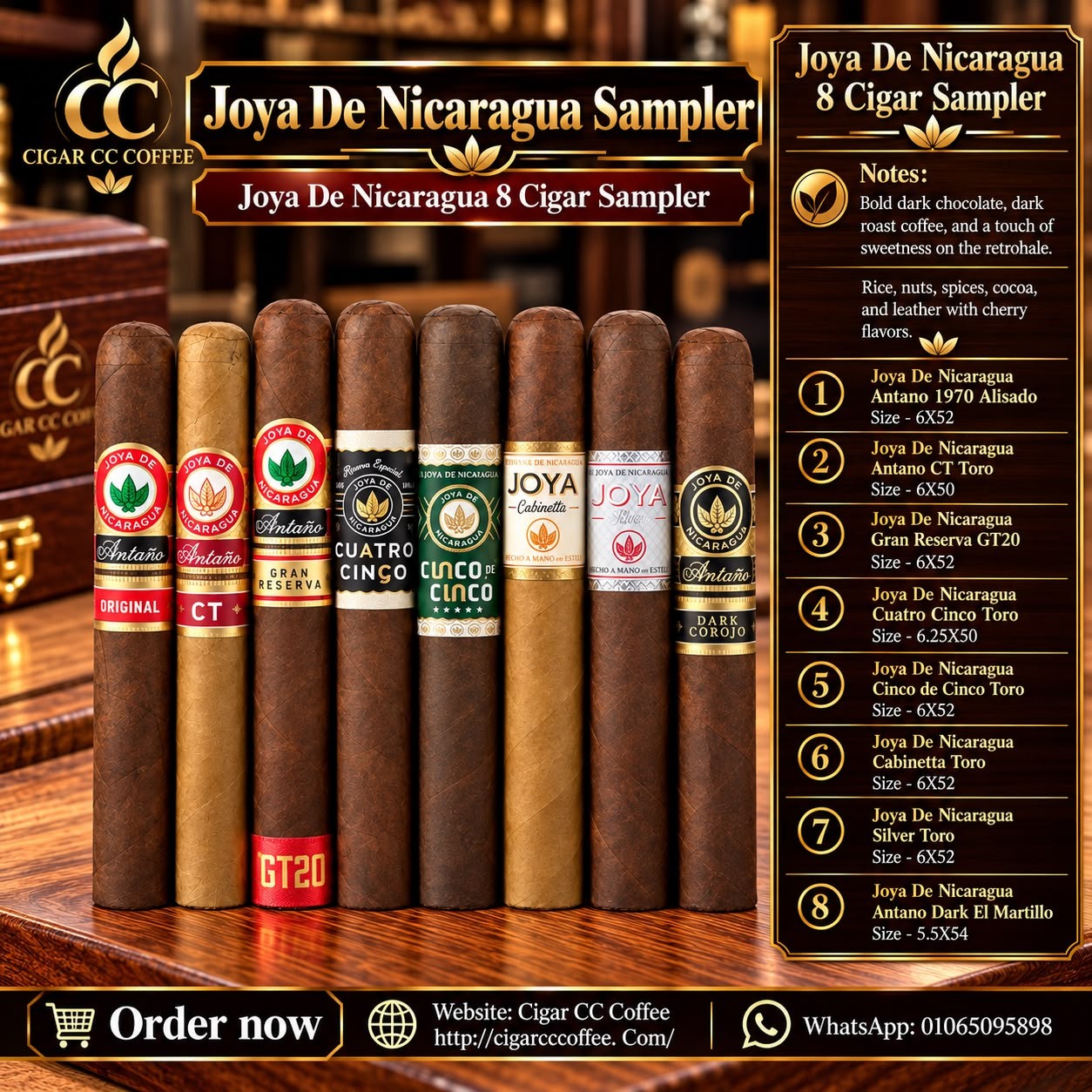 Joya De Nicaragua 8 Cigar Sampler