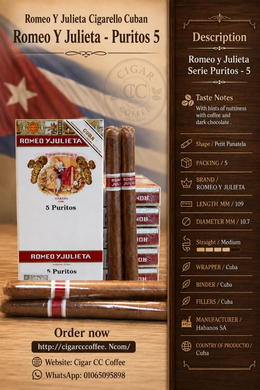 Romeo y Julieta Serie Puritos - Packet 5