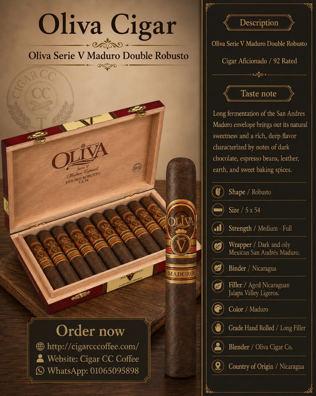 Oliva Serie V Maduro Double Robusto