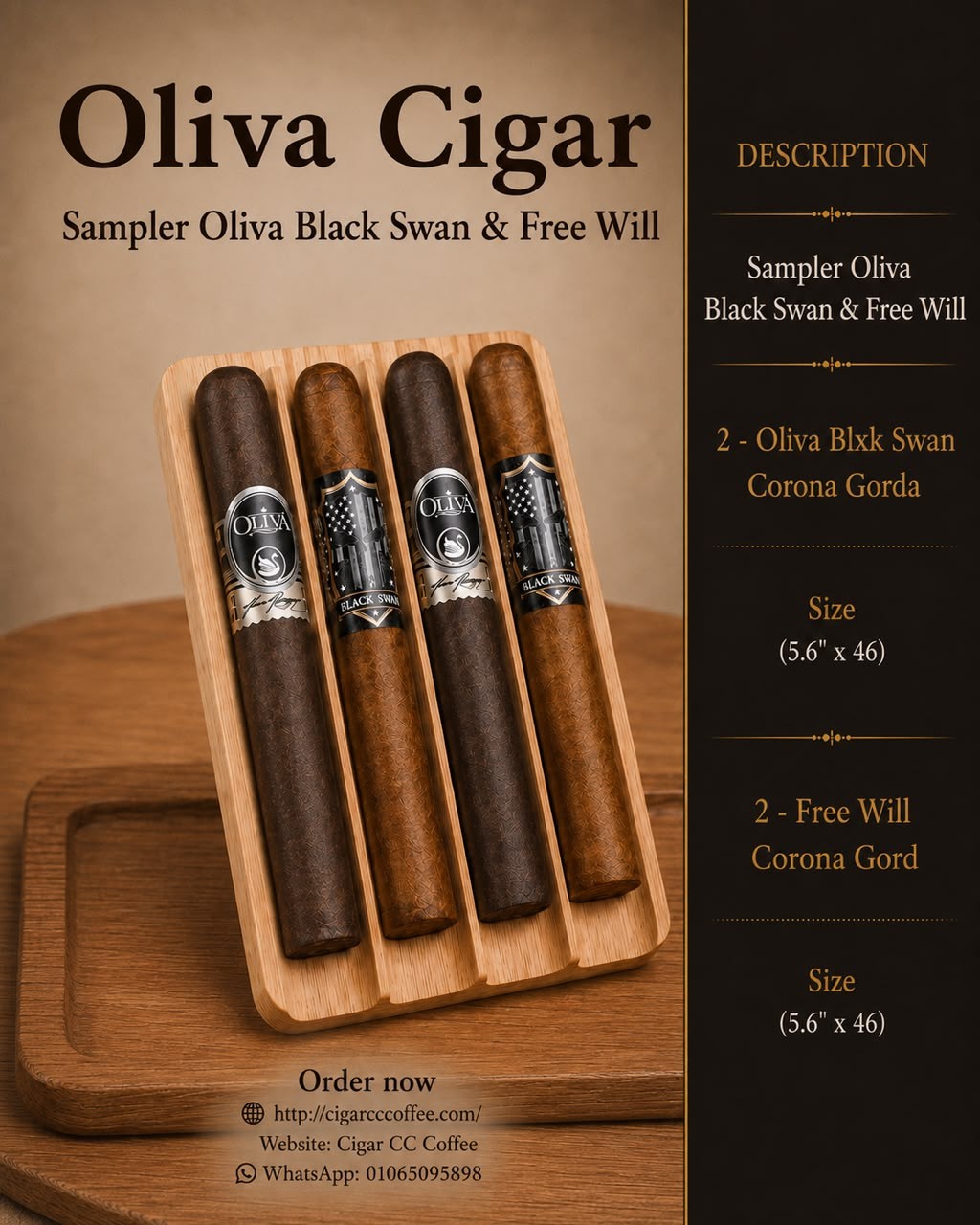 Sampler Oliva Black Swan & Free Will