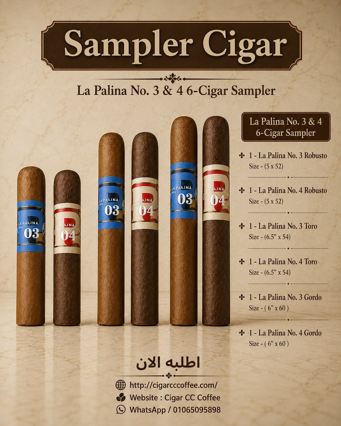 La Palina No. 3 & 4 6-Cigar Sampler
