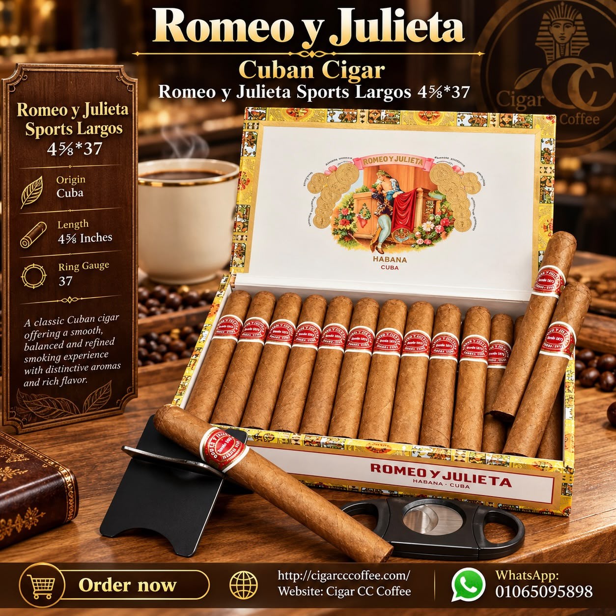 Romeo y Julieta Sports Largos 4⅝*37