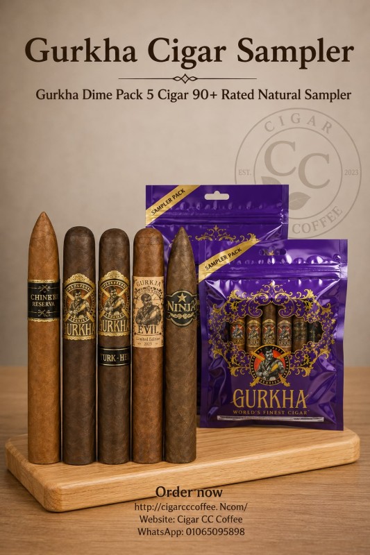 Gurkha Dime Pack 5 Cigar 90+ Rated Natural Sampler