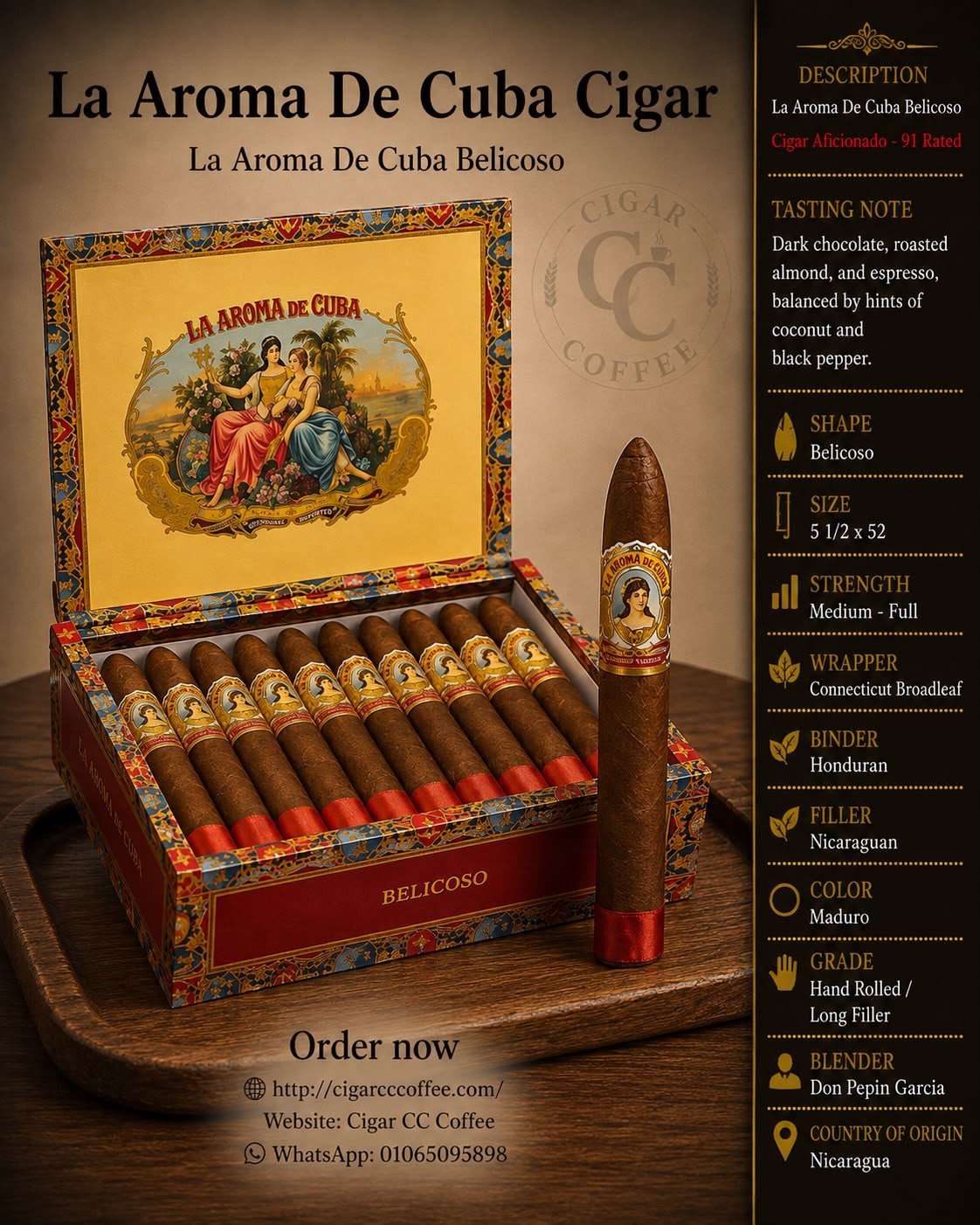 La Aroma De Cuba Belicoso